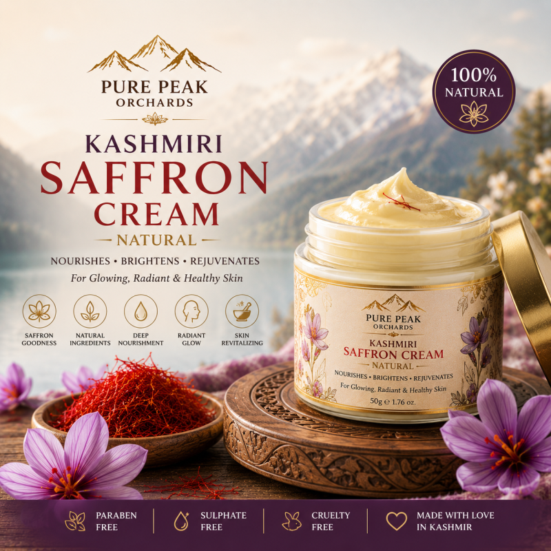 Kashmiri Saffron Cream – 100% Natural